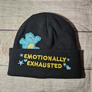 Care bears emotionally exhausted acrylic beanie hat